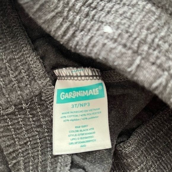 Garanimals set of two Cookie Monster top/pull up leggings black/gray Boy 3T - Picture 7 of 12